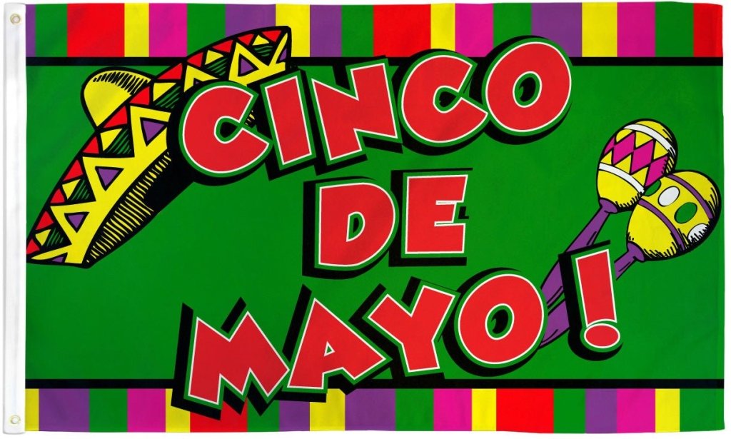 Cinco De Mayo Flag 3x5ft Poly - Flags Importer