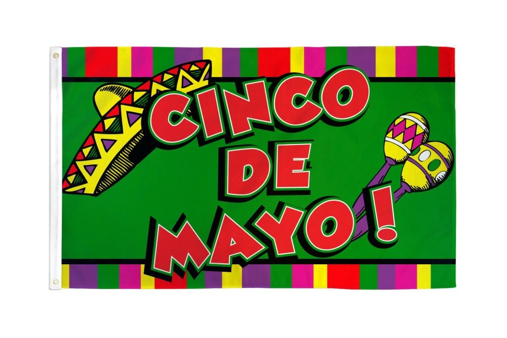 Cinco De Mayo Flag 3x5ft Poly - Flags Importer