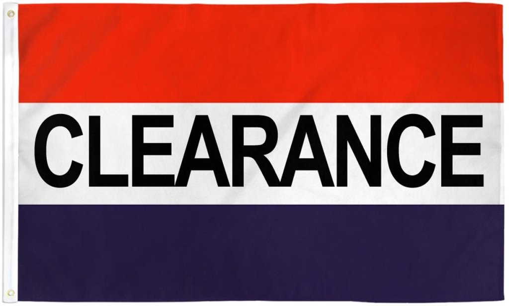 Clearance Flag 3x5ft Poly - Flags Importer