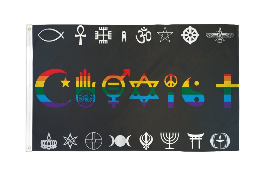 Coexist (Rainbow) Flag 3x5ft Poly - Flags Importer