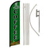 Coffee Windless Banner Flag & Pole Kit - Flags Importer