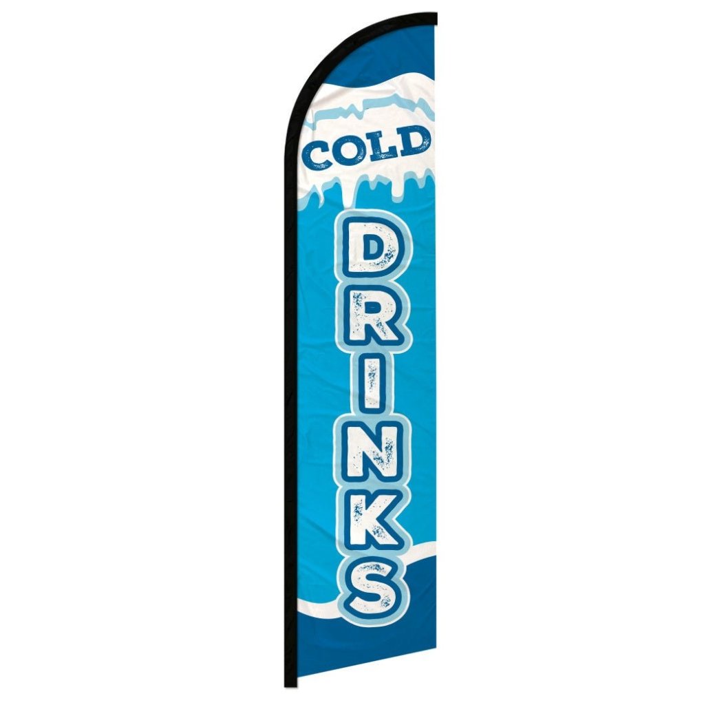 Cold Drinks Windless Banner Flag - Flags Importer