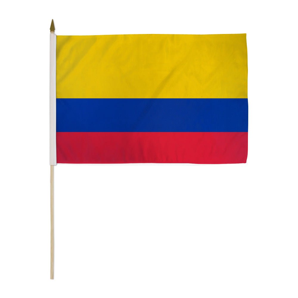 Colombia 12x18in Stick Flag - Flags Importer