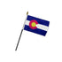 Colorado 4x6in Stick Flag - Flags Importer