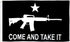 Come and Take It (Rifle Black) Flag 3x5ft Poly - Flags Importer