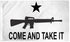 Come and Take It (Rifle White) Flag 3x5ft Poly - Flags Importer