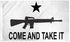 Come and Take It (Rifle White) Flag 3x5ft Poly - Flags Importer