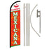 Comida Mexicana Windless Banner Flag & Pole Kit - Flags Importer