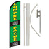 Compre Aqui Pague Aqui Windless Banner Flag & Pole Kit - Flags Importer