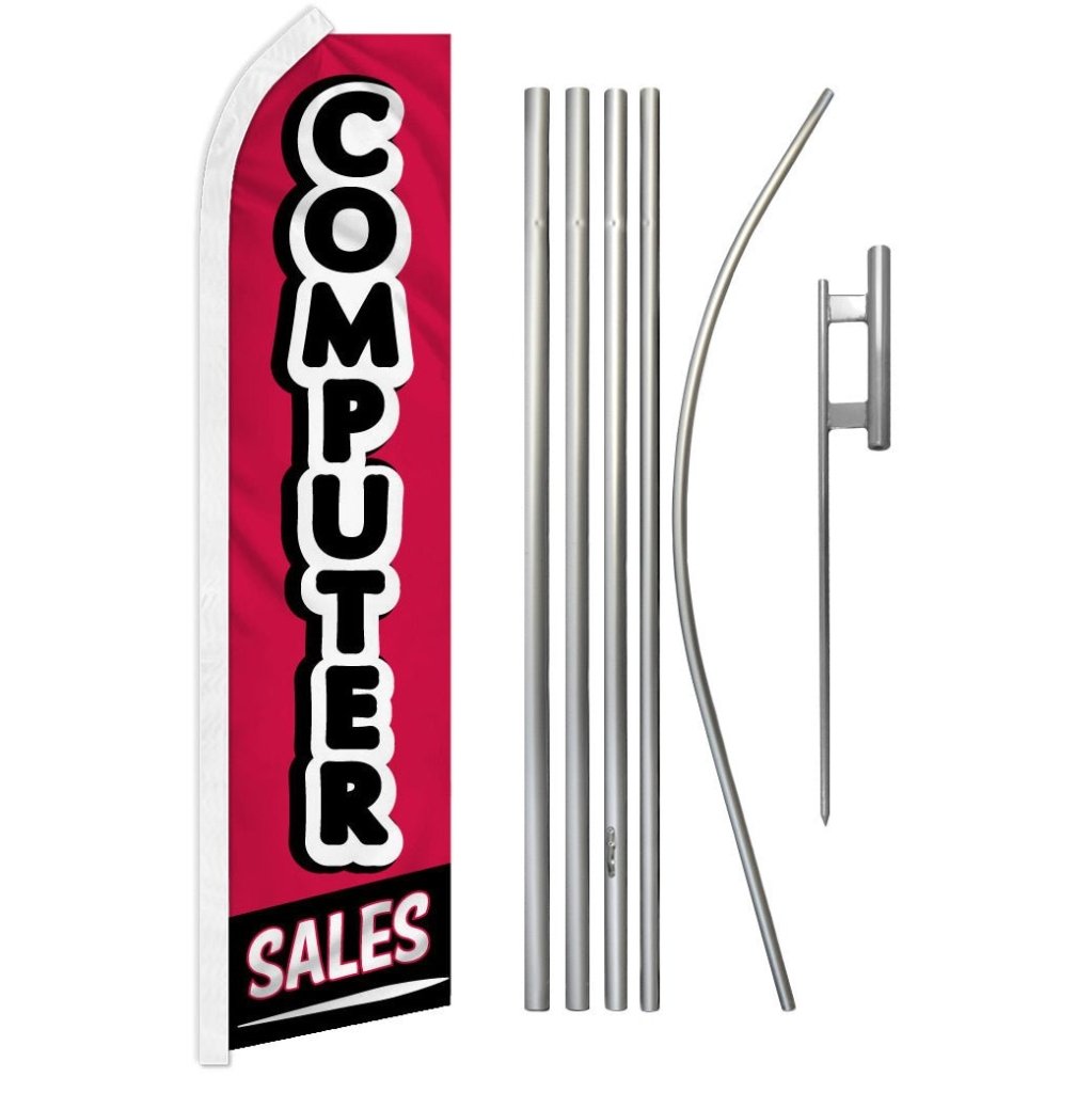 Computer Sale Super Flag & Pole Kit - Flags Importer