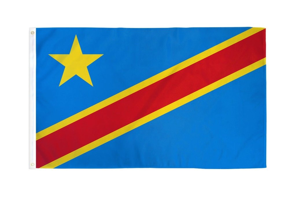 Congo Democratic Republic Flag 3x5ft Poly - Flags Importer