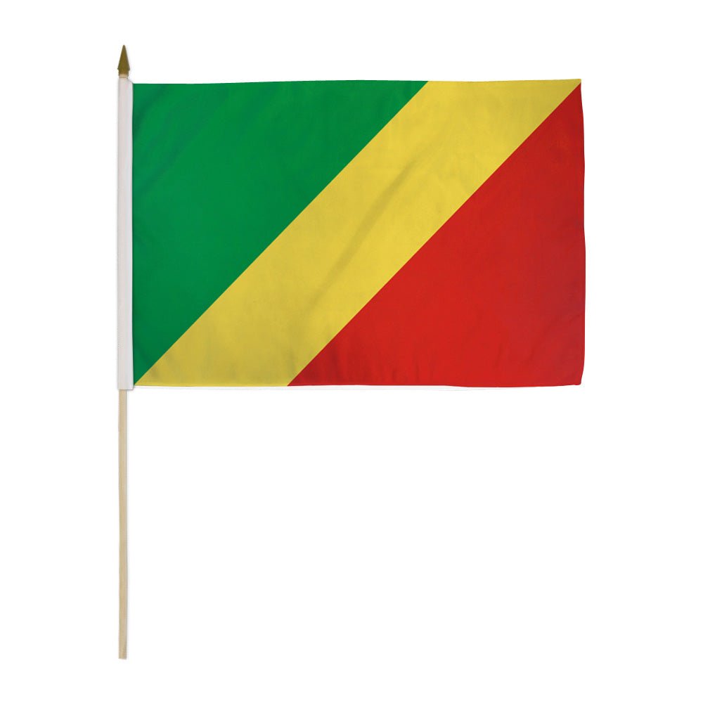 Congo Republic 12x18in Stick Flag - Flags Importer