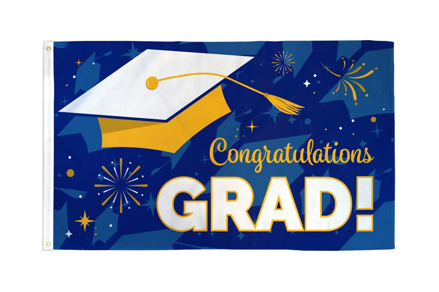 Congratulations Graduation Flag 3x5ft Poly - Flags Importer