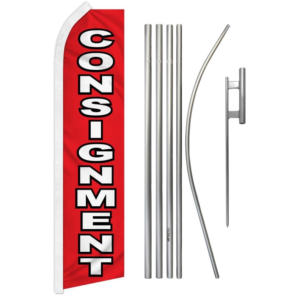 Consignment Super Flag & Pole Kit - Flags Importer