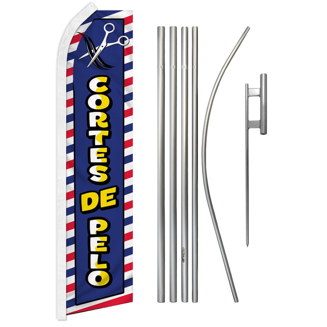 Cortes De Pelo Super Flag & Pole Kit - Flags Importer