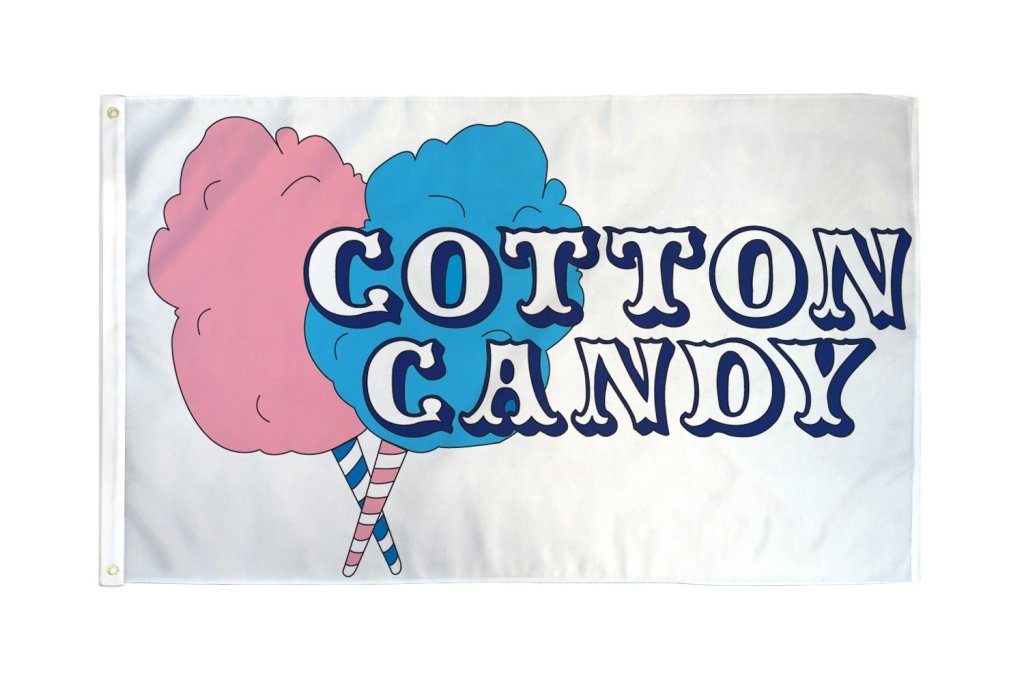 Cotton Candy Flag 3x5ft Poly - Flags Importer