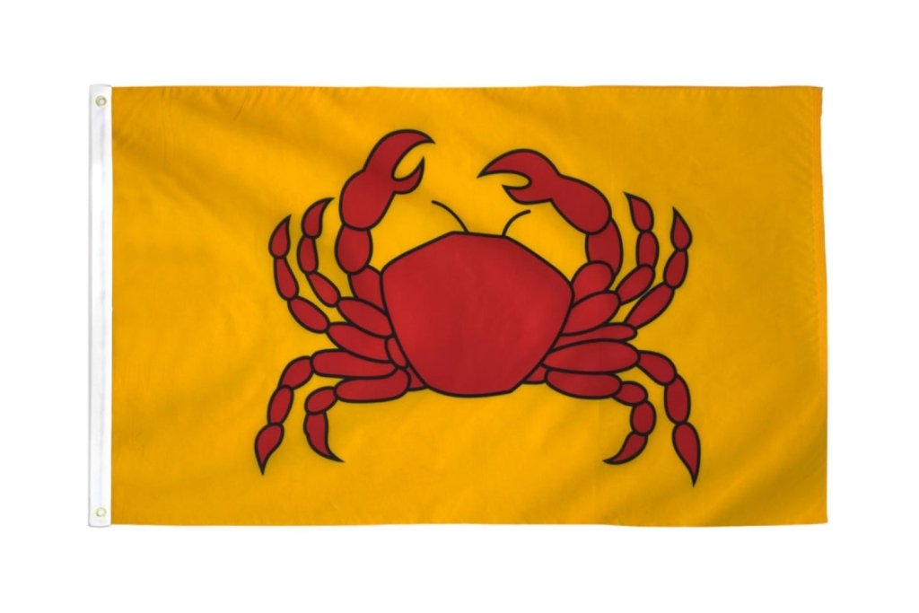 Crab Flag 3x5ft Poly - Flags Importer