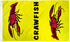 Crawfish (Vertical) Flag 3x5ft Poly - Flags Importer