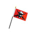 Crimson Pirate 4x6in Stick Flag - Flags Importer