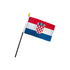 Croatia 4x6in Stick Flag - Flags Importer