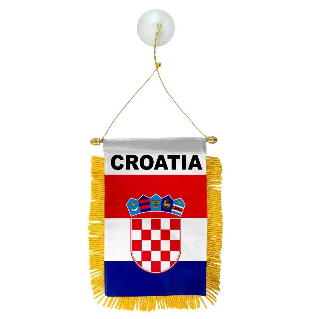 Croatia Mini Banner - Flags Importer