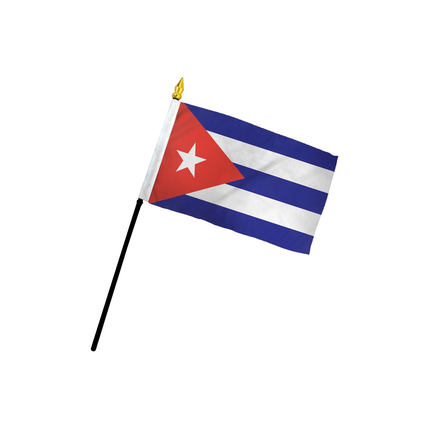 Cuba 4x6in Stick Flag - Flags Importer