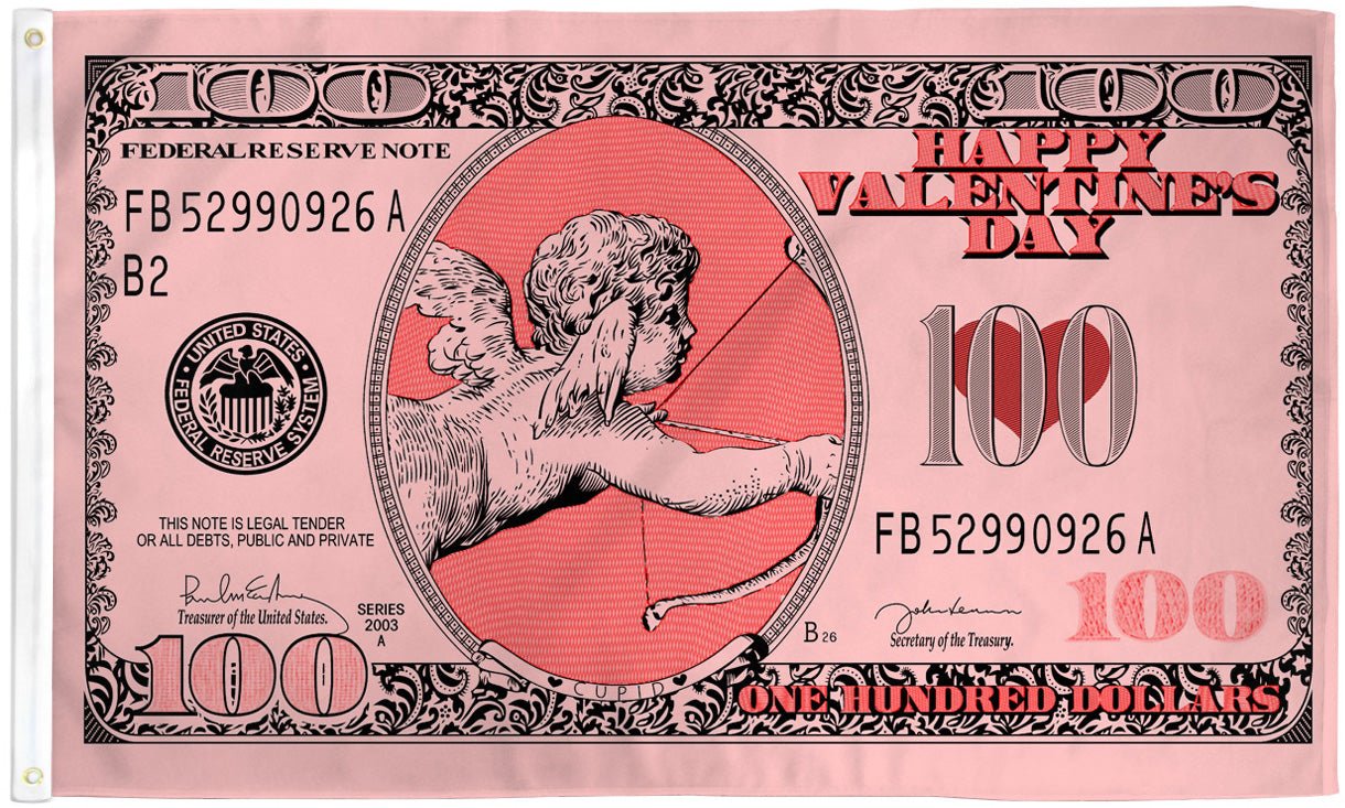 Cupid Money Flag 3x5ft Poly - Flags Importer