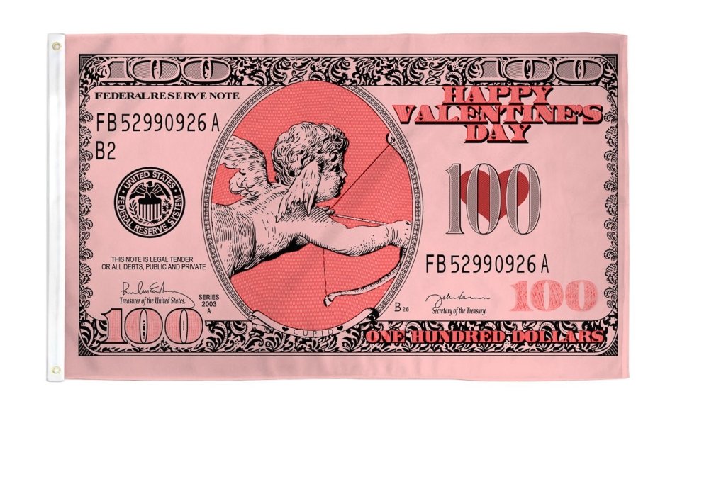 Cupid Money Flag 3x5ft Poly - Flags Importer