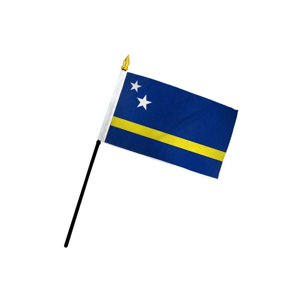 Curacao 4x6in Stick Flag - Flags Importer