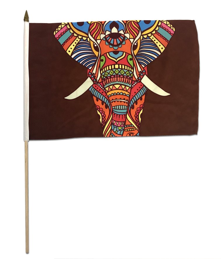 Custom 12x18in Stick Flags - Flags Importer