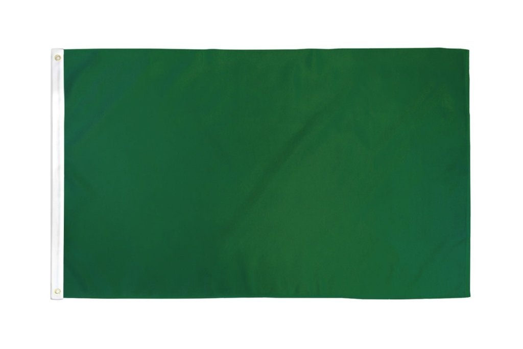 Dark Green Solid Color Flag 3x5ft Poly - Flags Importer