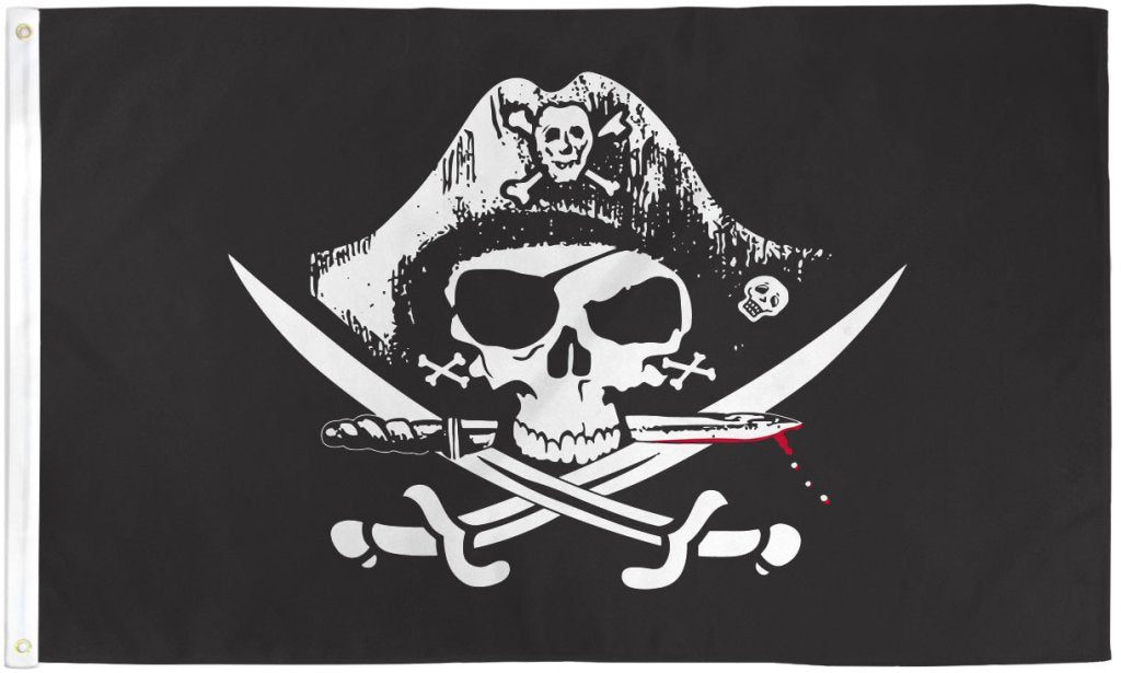 Deadman Chest Tricorner Pirate 3x5ft DuraFlag - Flags Importer