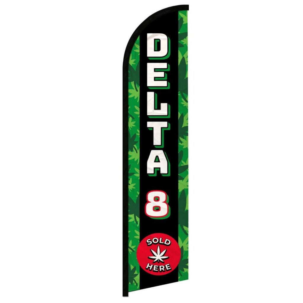 Delta 8 Sold Here Windless Banner Flag - Flags Importer