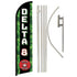 Delta 8 Sold Here Windless Banner Flag & Pole Kit - Flags Importer