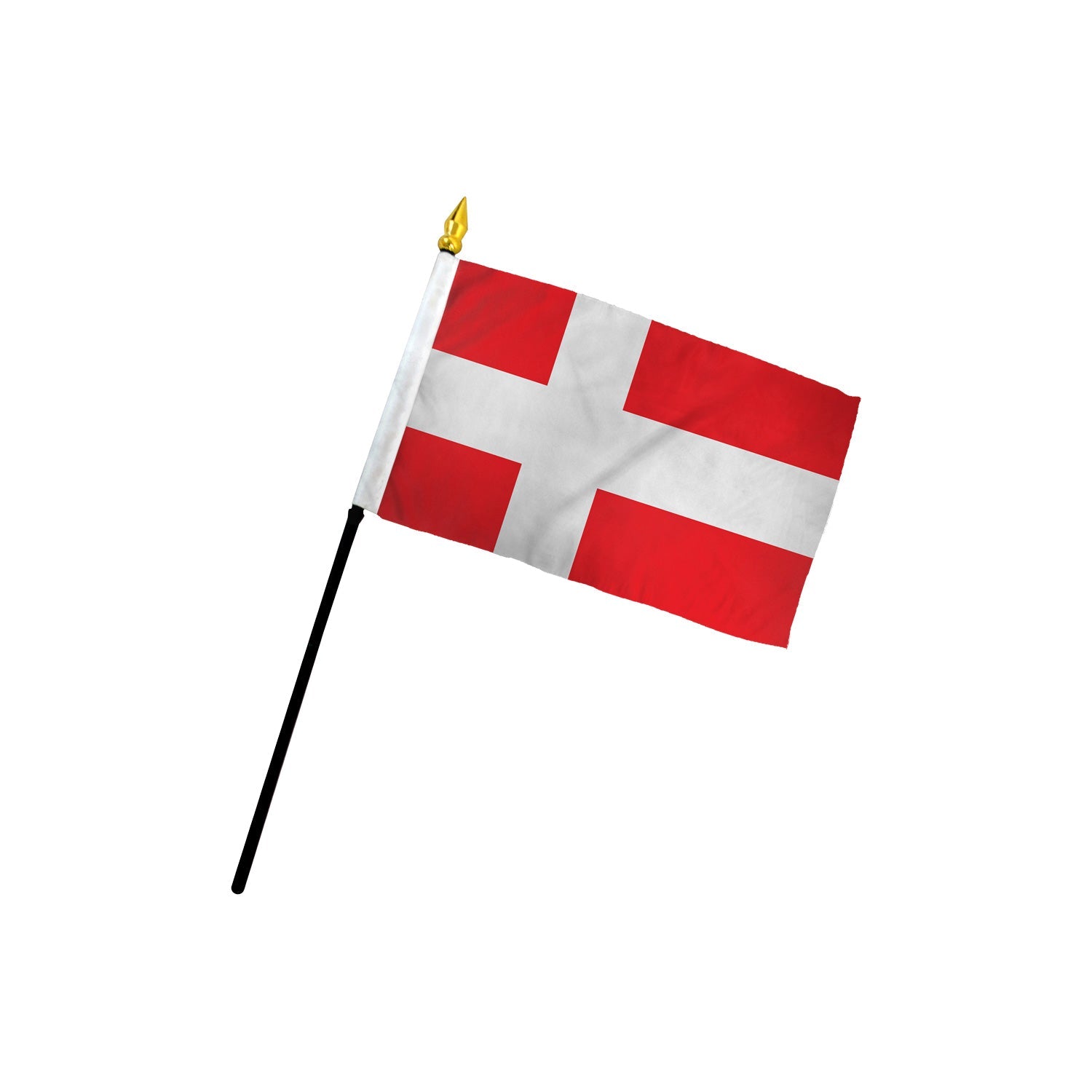 Denmark 4x6in Stick Flag - Flags Importer