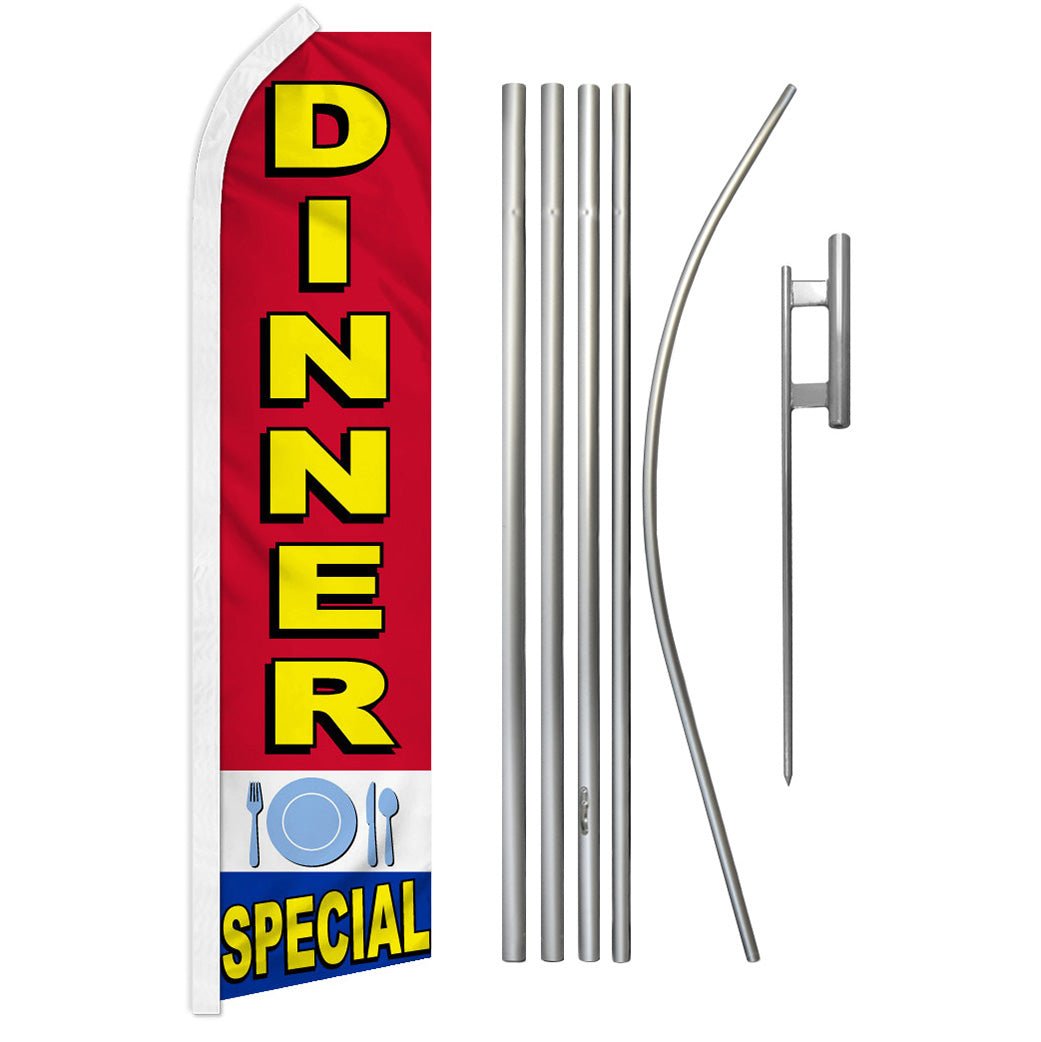 Dinner Special Super Flag & Pole Kit - Flags Importer