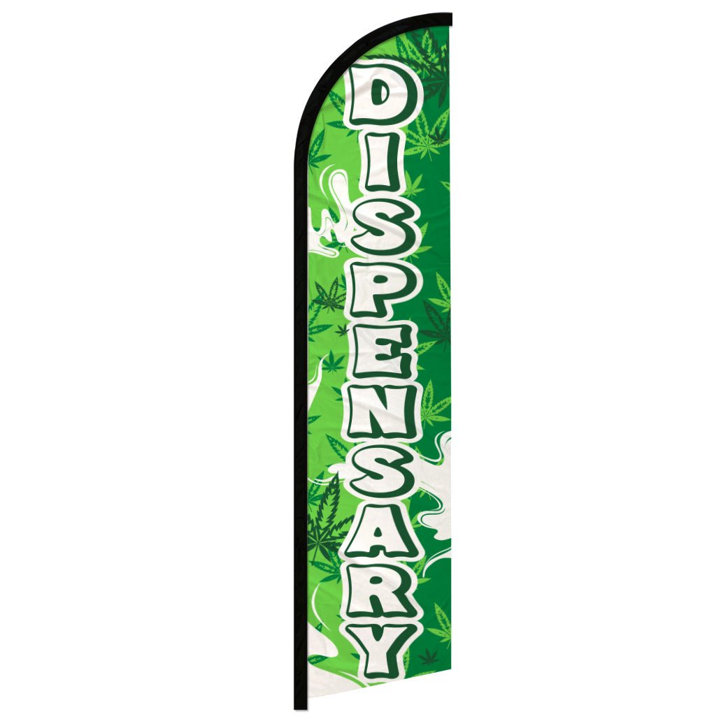 Dispensary (Green) Windless Banner Flag - Flags Importer