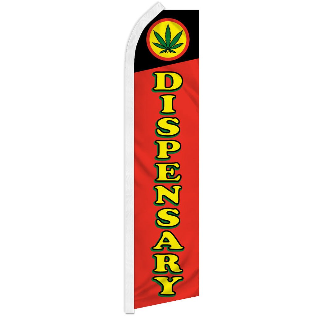 Dispensary (Red) Super Flag - Flags Importer