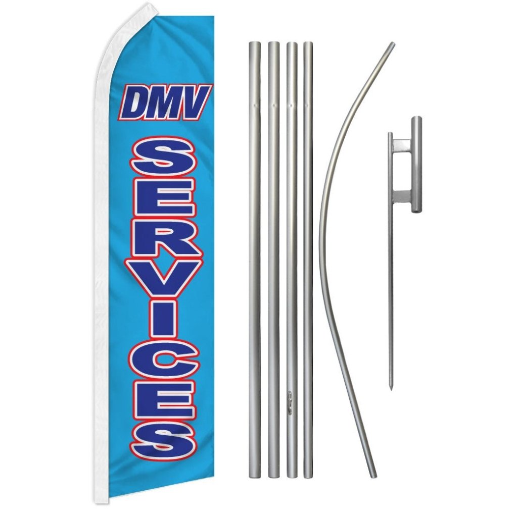 DMV Services #3 (Letter) Super Flag & Pole Kit - Flags Importer