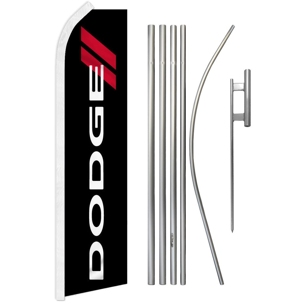 Dodge Super Flag & Pole Kit - Flags Importer