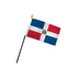 Dominican Republic 4x6in Stick Flag - Flags Importer