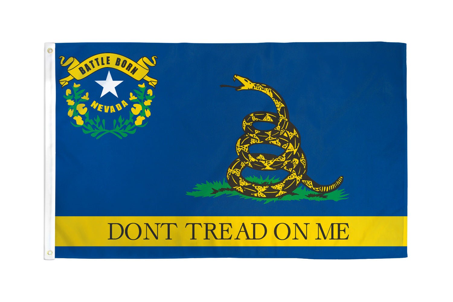 Don't Tread On Me Gadsden (Nevada) Flag 3x5ft Poly - Flags Importer