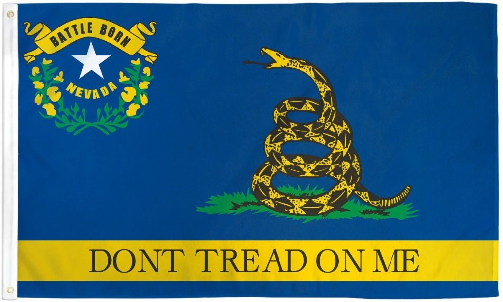 Don't Tread On Me Gadsden (Nevada) Flag 3x5ft Poly - Flags Importer