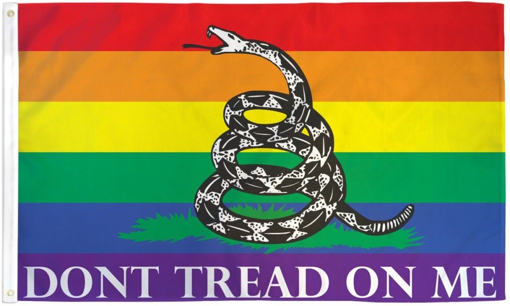 Don't Tread on Me Gadsden (Rainbow) Flag 3x5ft Poly - Flags Importer