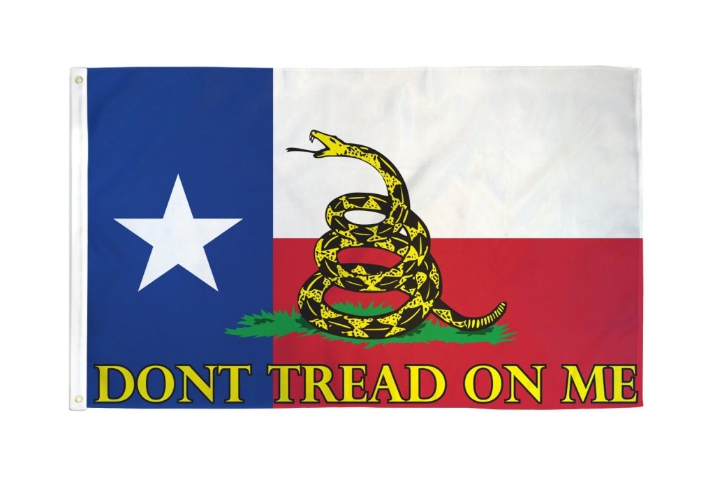 Don't Tread on Me Gadsden (Texas) Flag 3x5ft Poly - Flags Importer