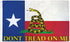 Don't Tread on Me Gadsden (Texas) Flag 3x5ft Poly - Flags Importer