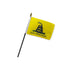 Don't Tread On Me Gadsden (Yellow) 4x6in Stick Flag - Flags Importer