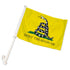 Don't Tread On Me Gadsden (Yellow) Double - Sided Car Flag - Flags Importer