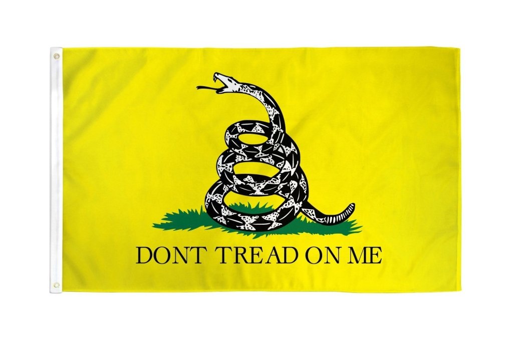 Don't Tread On Me Gadsden (Yellow) Flag 2x3ft Poly - Flags Importer