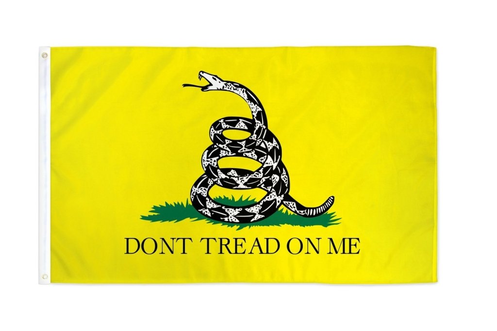 Don't Tread On Me Gadsden (Yellow) Flag 3x5ft Poly - Flags Importer